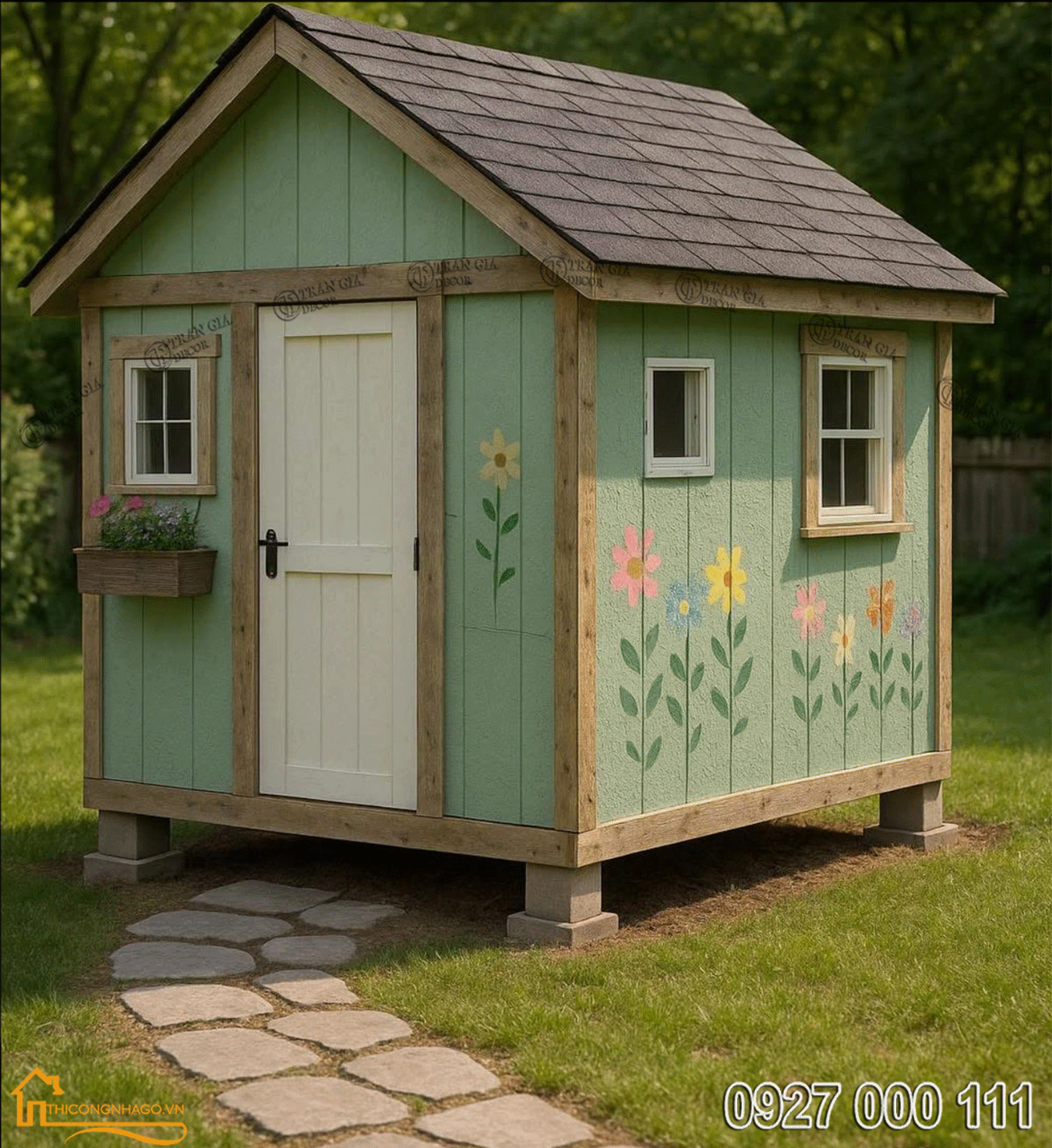 Mẫu nhà gỗ nhỏ xinh 05