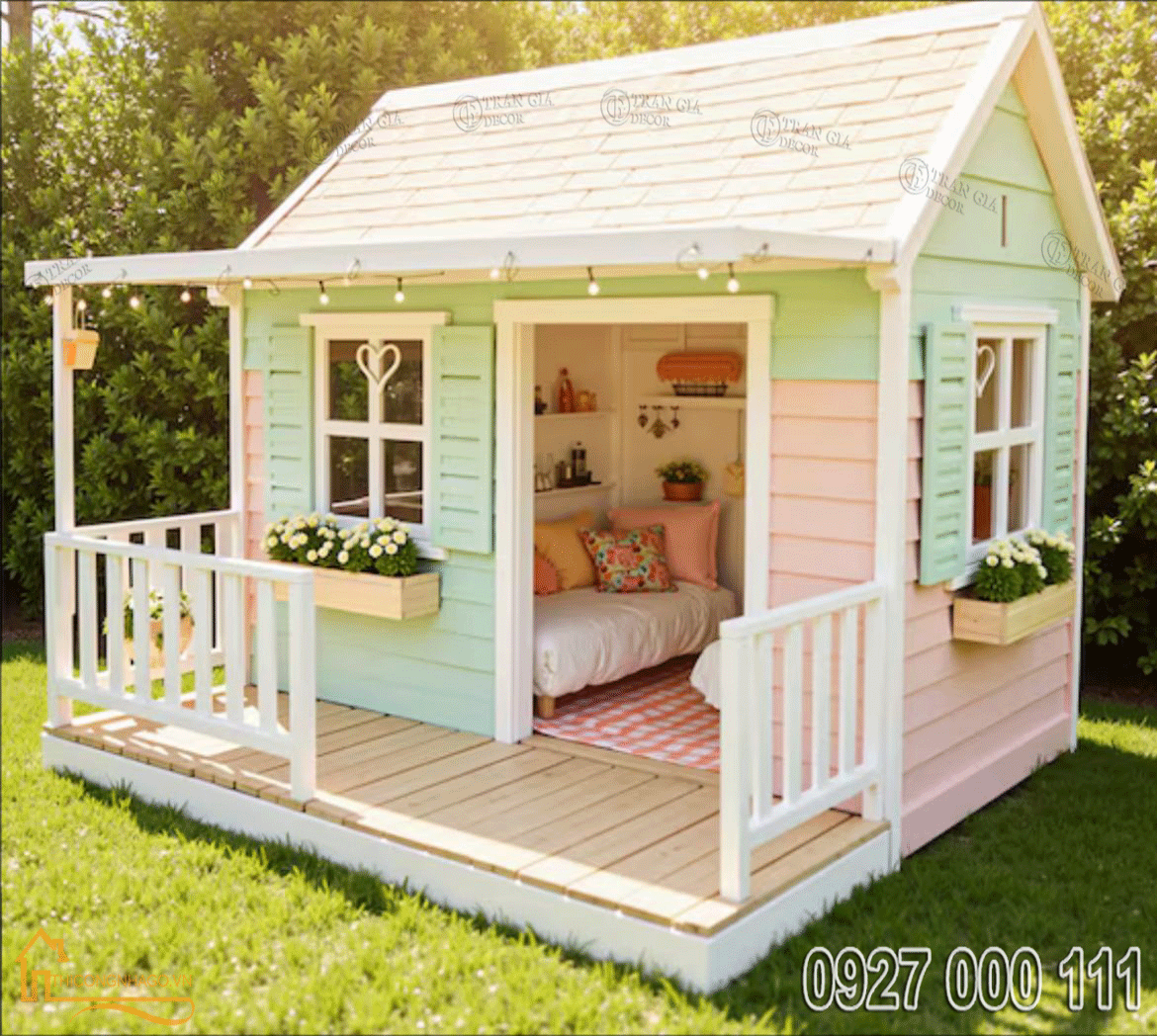 Mẫu nhà gỗ nhỏ xinh 06