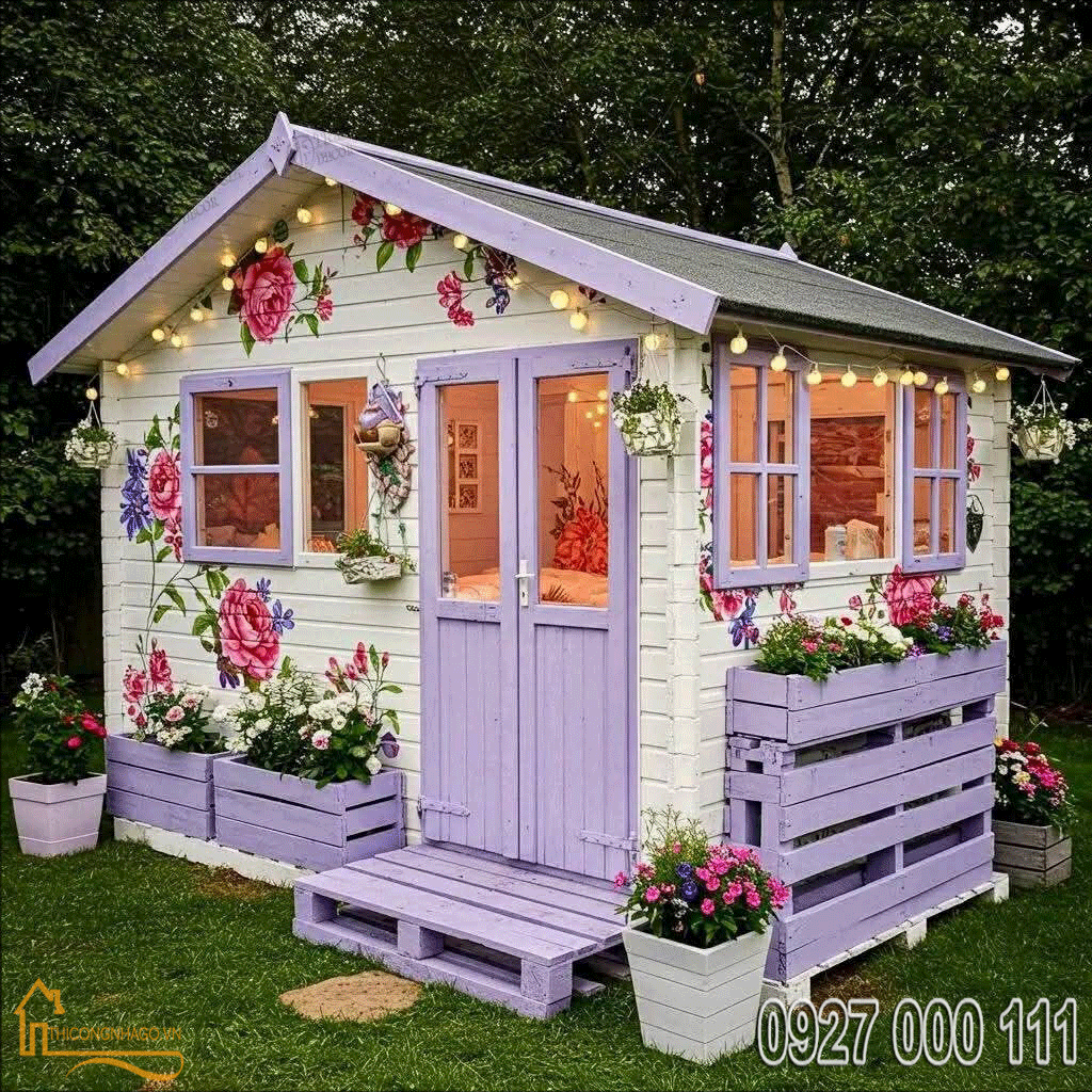 Mẫu nhà gỗ nhỏ xinh 07