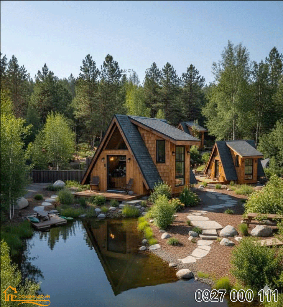 Thi công nhà gỗ với ngân sách dưới 200 triệu 02