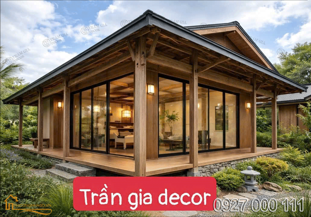 Thi công nhà gỗ với ngân sách dưới 200 triệu 06