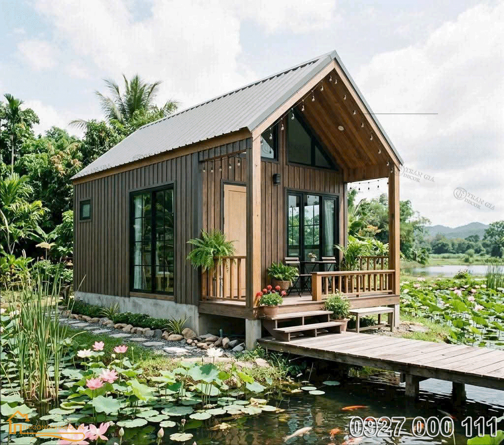 Thi công nhà gỗ trọn gói bao nhiêu tiền? 8 Nhà gỗ trọn gói bao nhiêu tiền 07